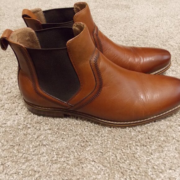 Stacy Adams Men's Altair Plain-Toe Chelsea Boots Size 12W - Picture 1 of 14